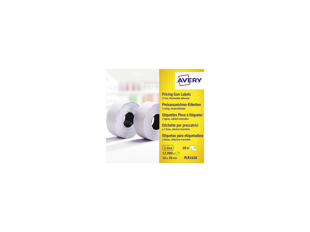Avery Zweckform Endlosetikett PLR1626 16x26mm 12.000 St./Pack.