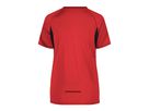 JN Ladies Running-T JN316 100%PES, red/black, Größe XS