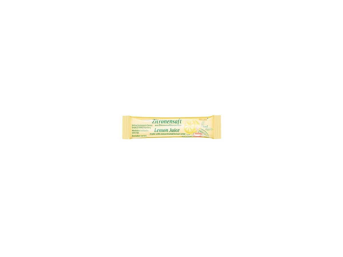 Hellma Zitronensaft Sticks 70101477 4ml 100 St./Pack.