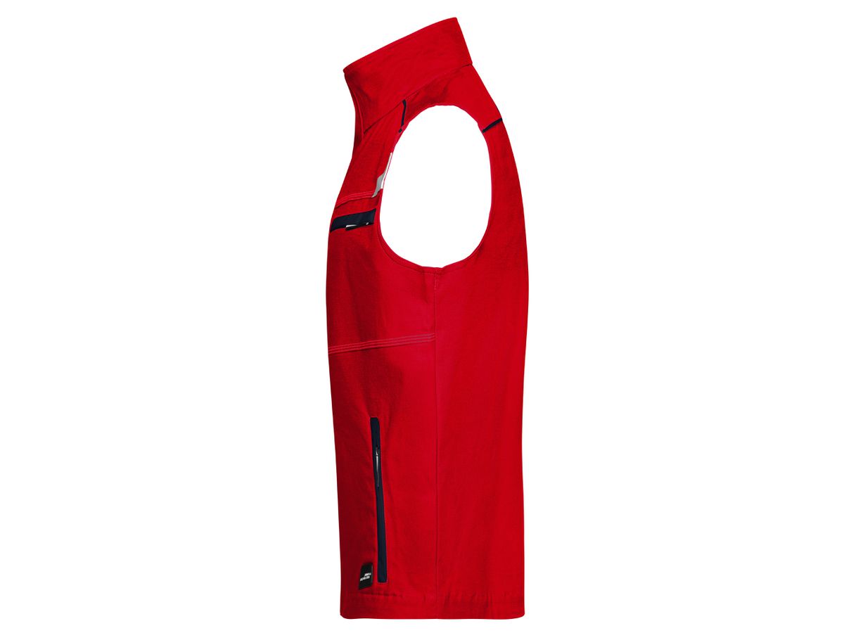 JN Workwear Vest - COLOR - JN850 red/navy, Größe L