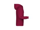 JN Men's Zip Hoody 8026 wine, Größe 3XL