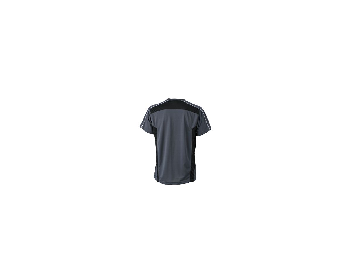 JN Craftsmen T-Shirt JN827 100%PES, carbon/black, Größe M