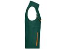 JN Workwear Vest - COLOR - JN850 dark-green/orange, Größe 4XL