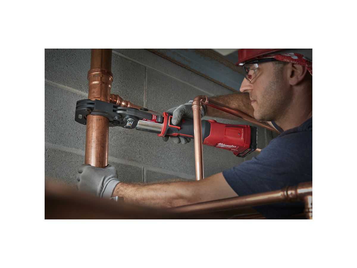 MILWAUKEE Akku-Presswerkzeug Sanitär M18ONEBLHPT-302C U-SET, 3 U Backen
