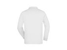 JN Polo-Piqué lang JN022 100%BW, white, Größe L