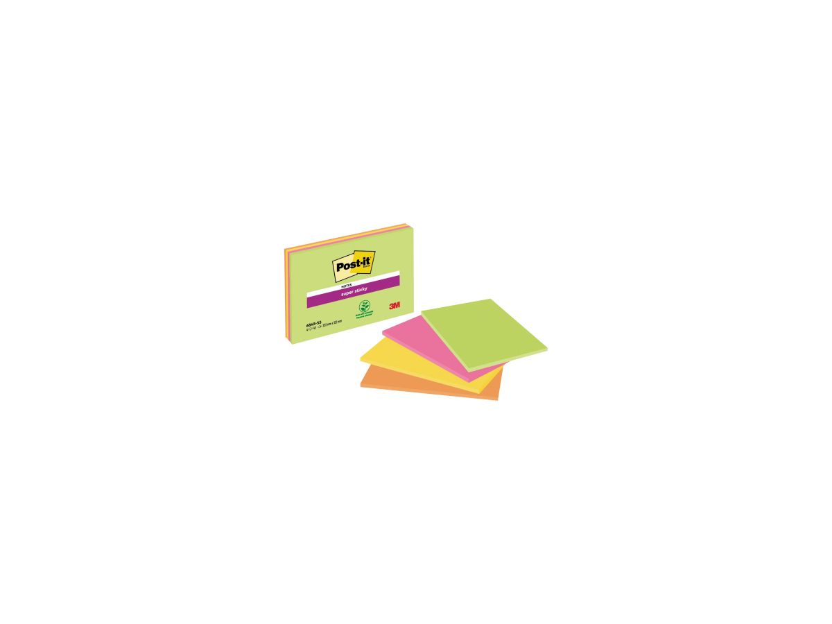 Post-it Haftnotiz Meeting Notes 6845-SSP sortiert 4 St./Pack.