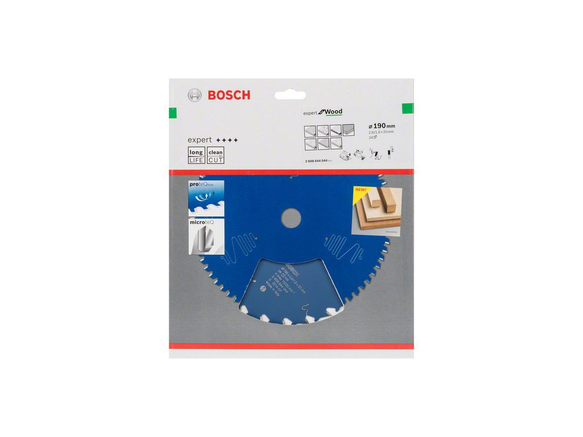 Kreissägeblatt Expert for Wood, 190 x 20 x 2,6 mm, 24WZ