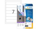 HERMA Ordneretikett Special 10155 192x38mm sk weiß 175 St./Pack.