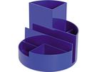 MAUL Stifteköcher 4117637 14x12,5cm rund 6Fächer Kunststoff blau