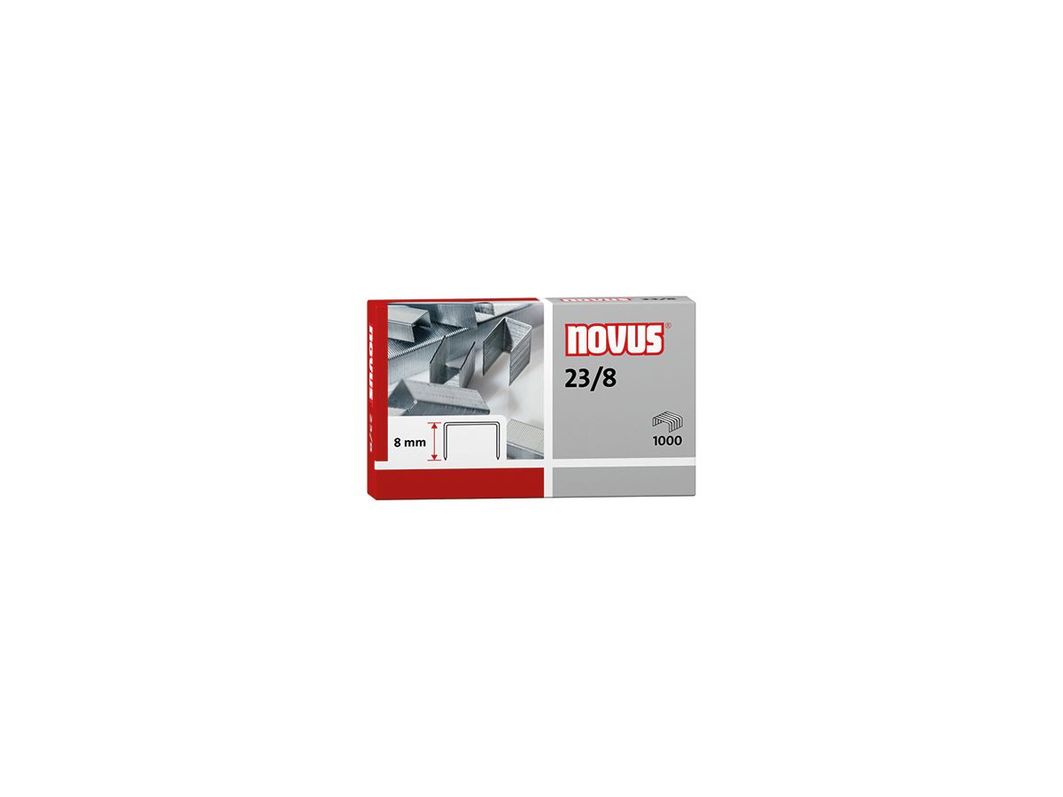 NOVUS Heftklammer 23/8 042-0040 verzinkt 1.000 St./Pack.
