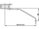 Wandanker 150-200 mm für Stahl-Leiter