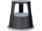 Rollhocker Metall grau