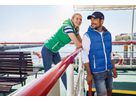 JN Ladies Maritime Vest JN1075 100%PA, sun-yellow/white, Größe M