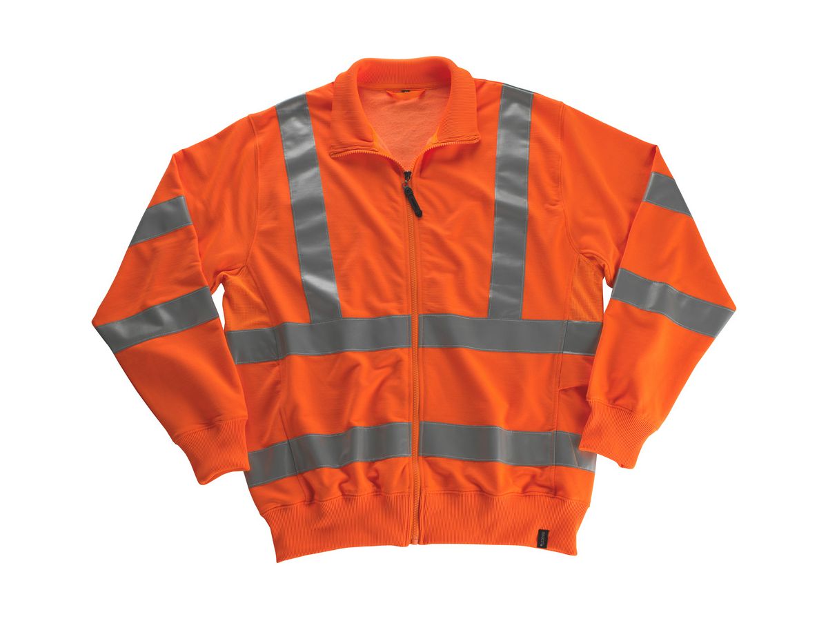 MASCOT Sweatshirt m. Reißverschl MARINGA Safe Classic,orange,Gr. 2XL