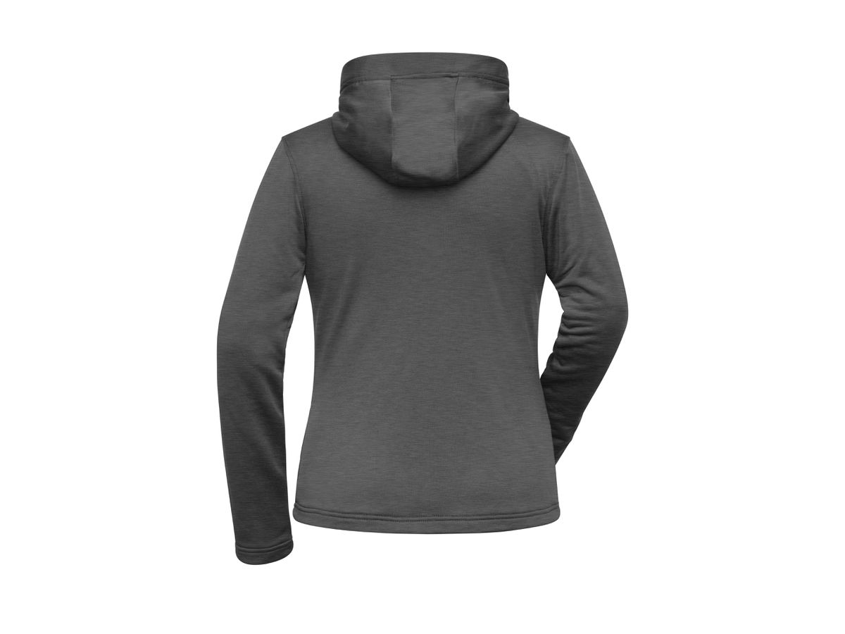 JN Ladies' Sports Zip Hoody JN531 dark-melange, Größe S
