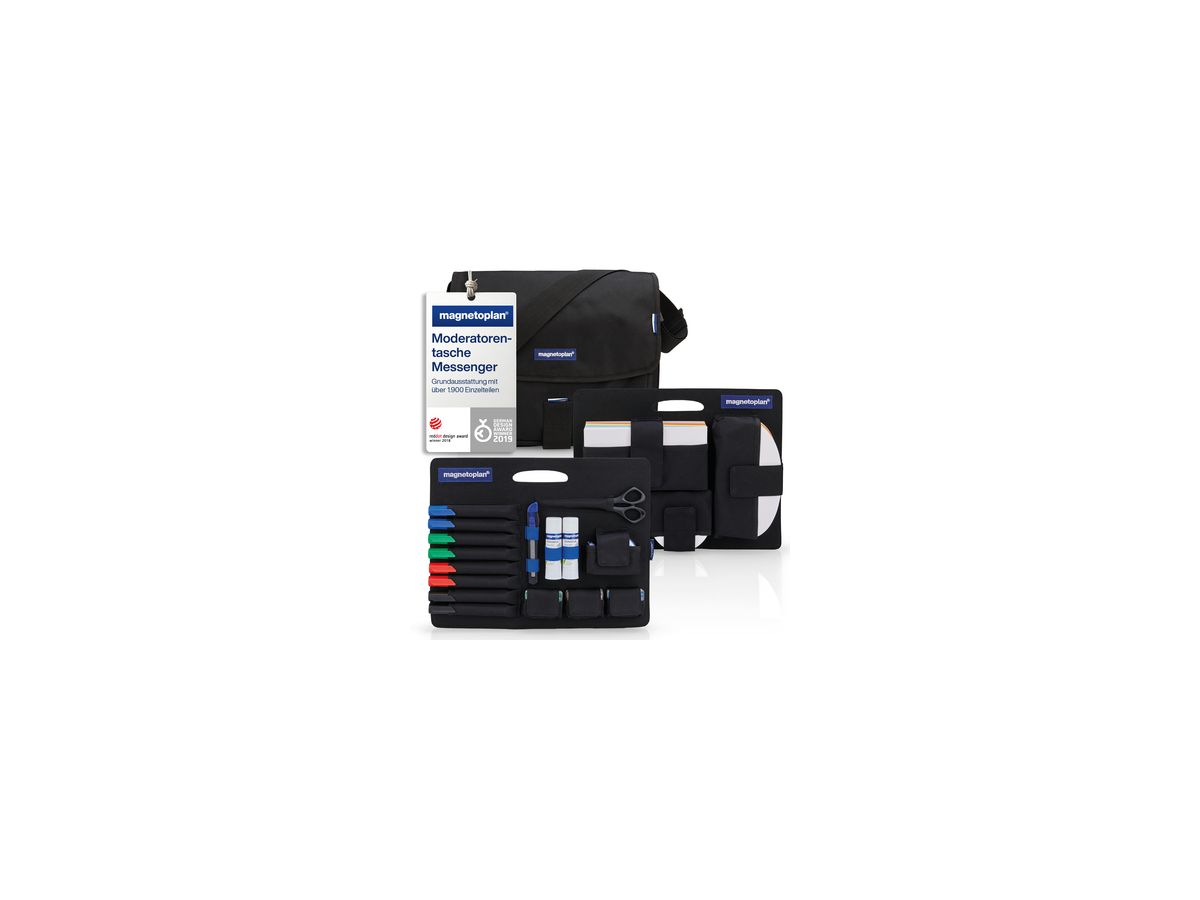 magnetoplan Moderatorentasche Messenger 11117 +Moderatoren-Kit