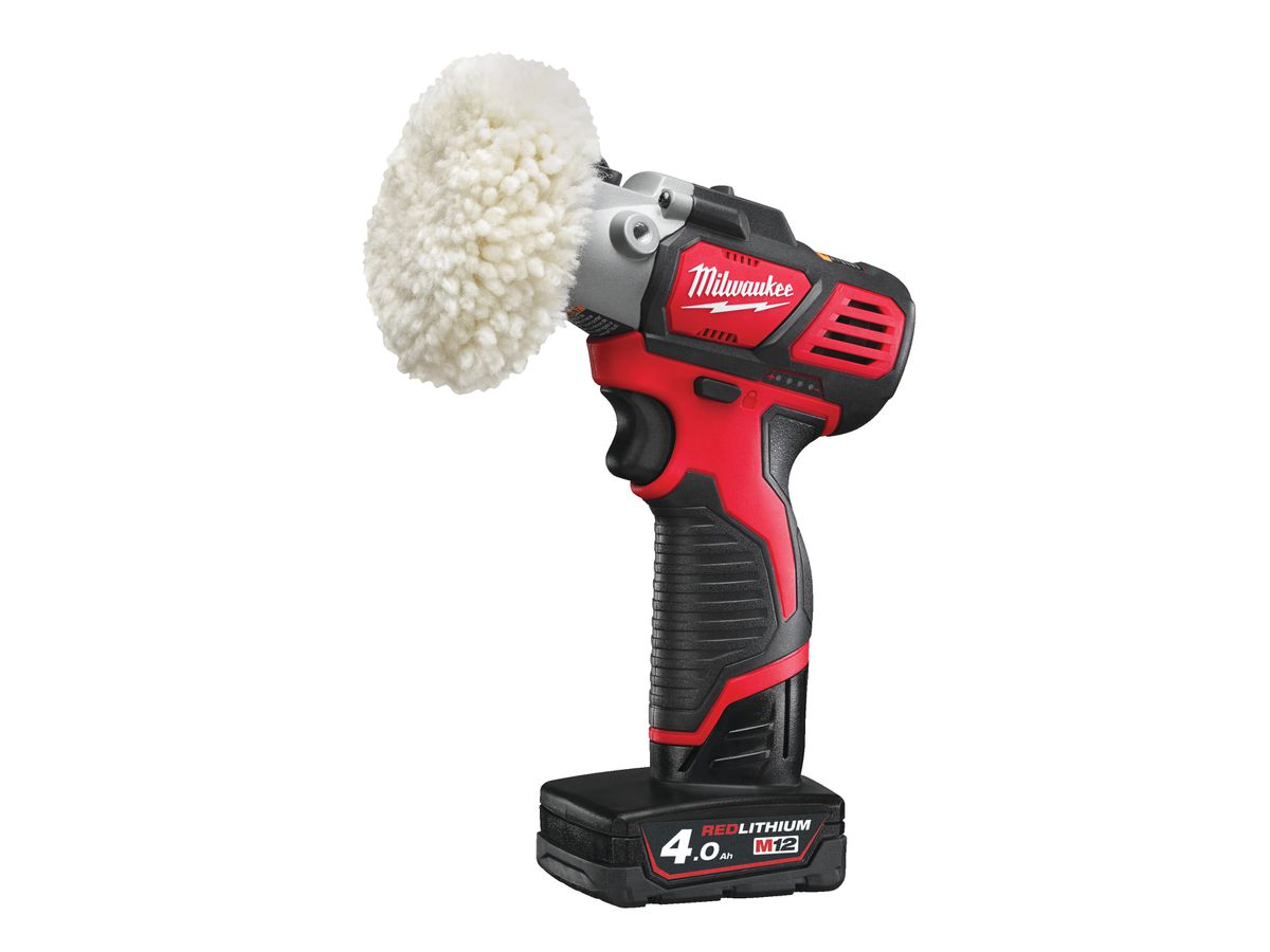 MILWAUKEE Akku-Mini Polierer M12 BPS/4.0 + 2.0 Ah + HD Box