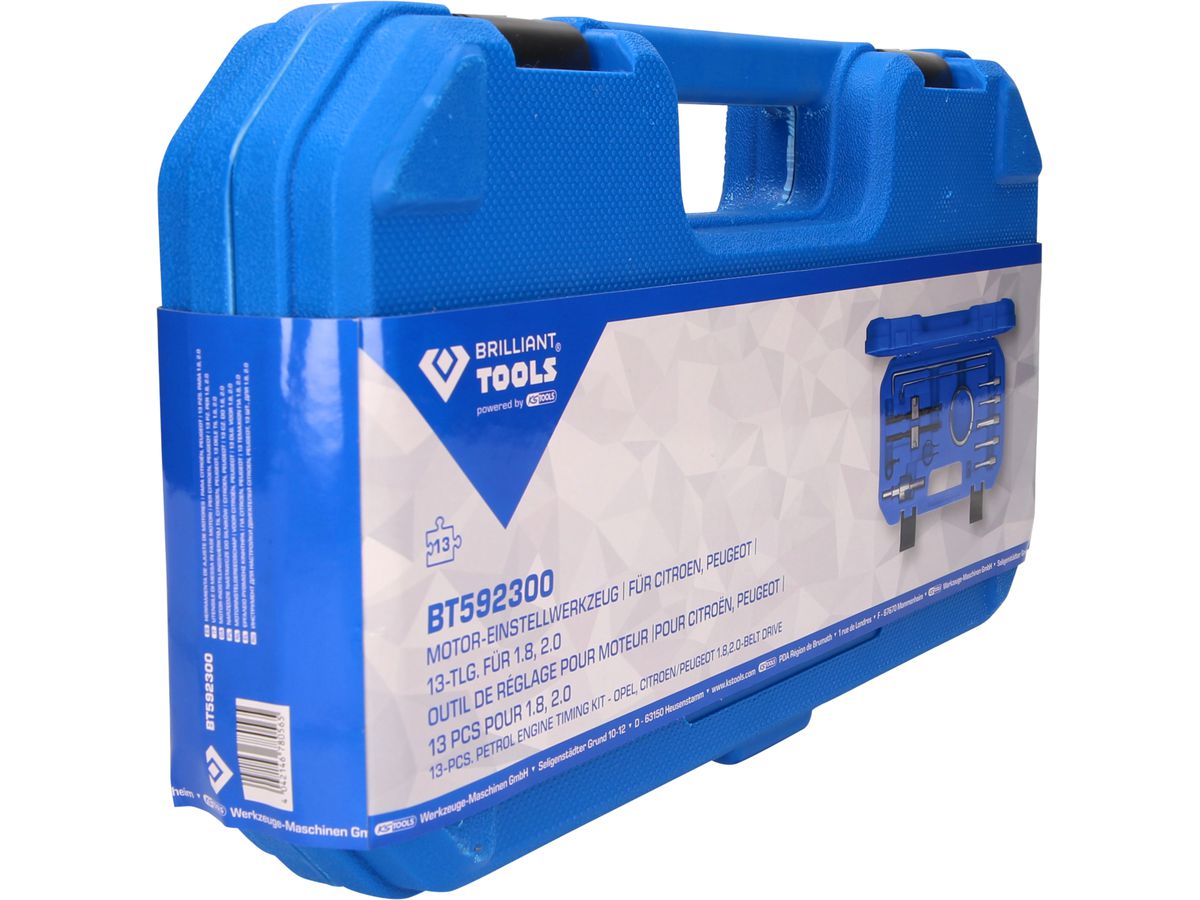 BRILLIANT TOOLS Motor-Einstellwerkzeug, für Citroen, Peugeot,13-tlg. für 1.8,2.0