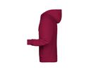 JN Men's Zip Hoody 8026 wine, Größe 3XL