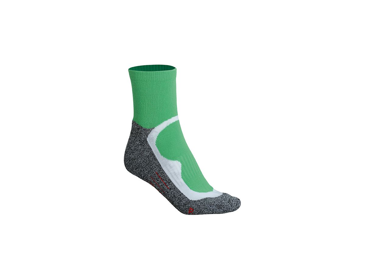 JN Sport Socks Short JN210 76%PES/22%PA/2%EL, green, Größe 35-38