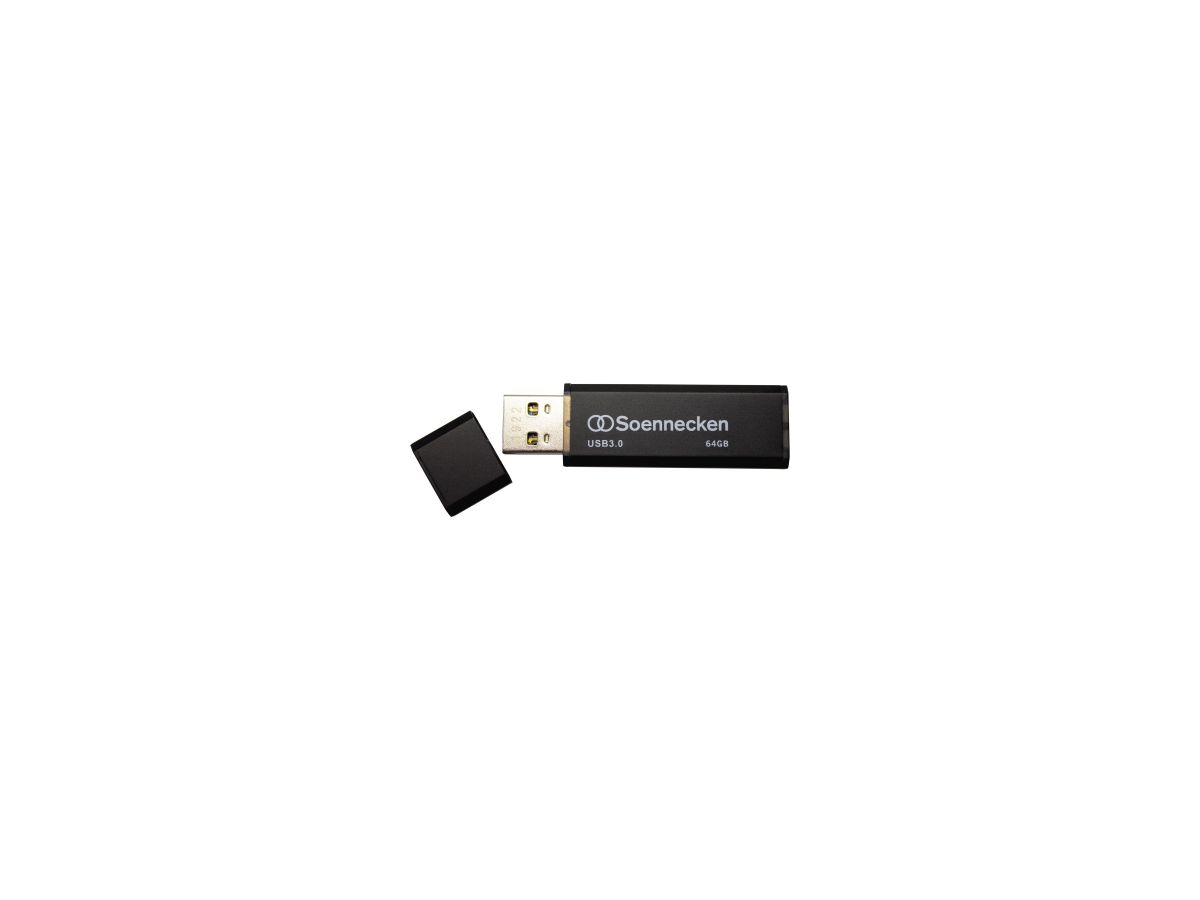 Soennecken USB-Stick 71619 3.0 64GB schwarz/silber