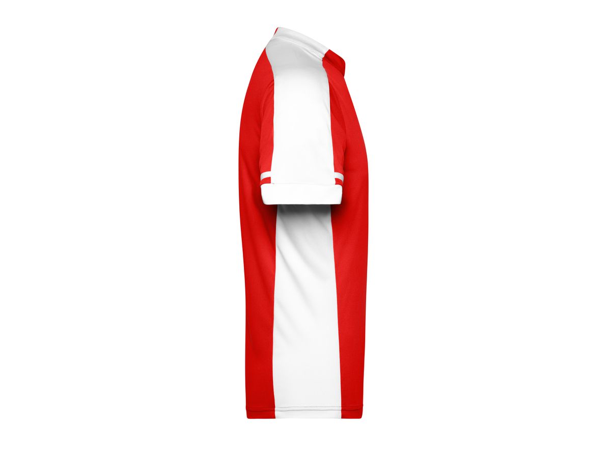 JN Mens Bike-T Half Zip JN452 100%PES, red, Größe 3XL
