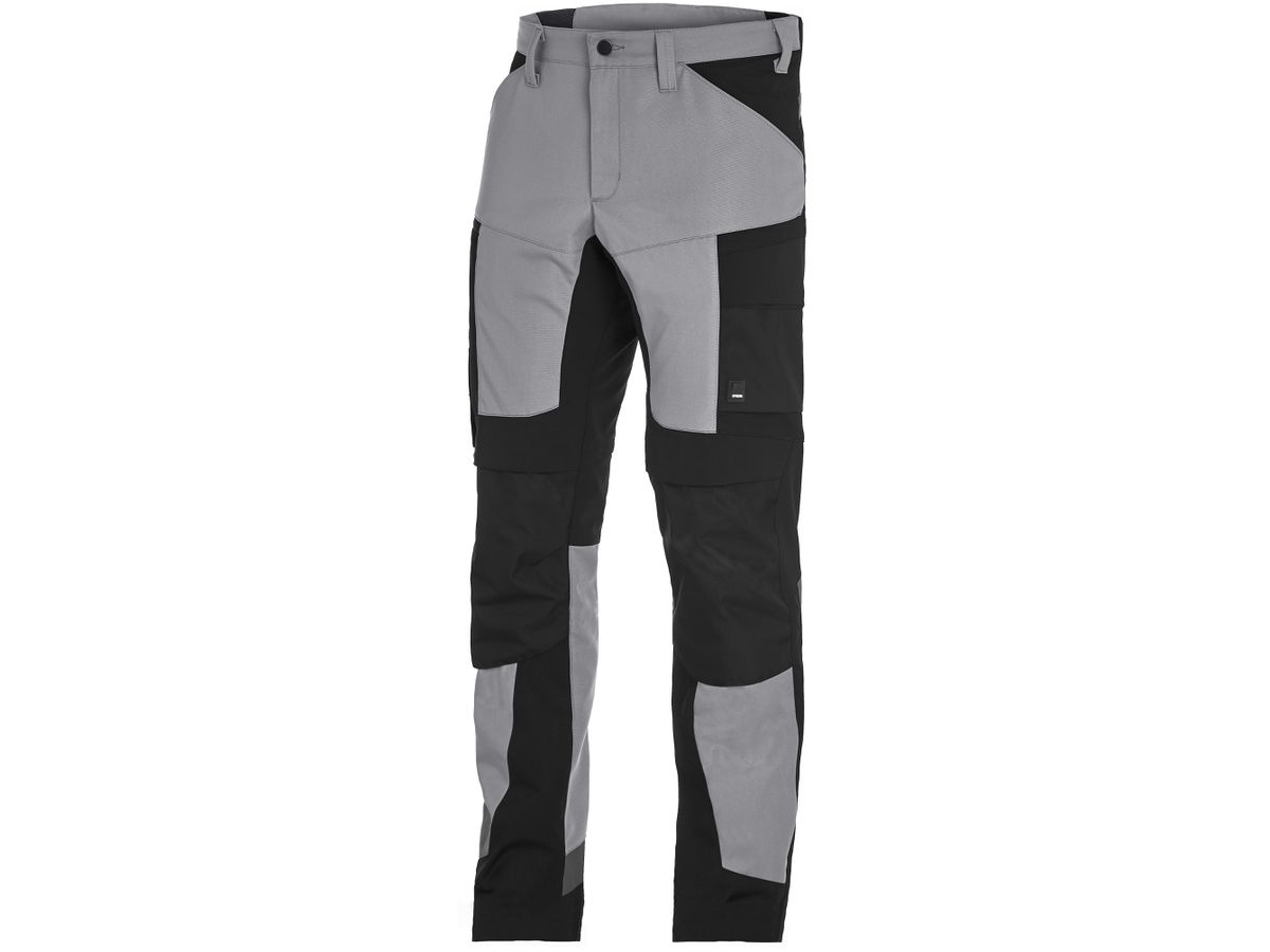 FHB Arbeitshose LEO elastisch 122110 grau-schwarz, Gr. 25
