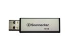 Soennecken USB-Stick 71613 2.0 16GB schwarz/silber