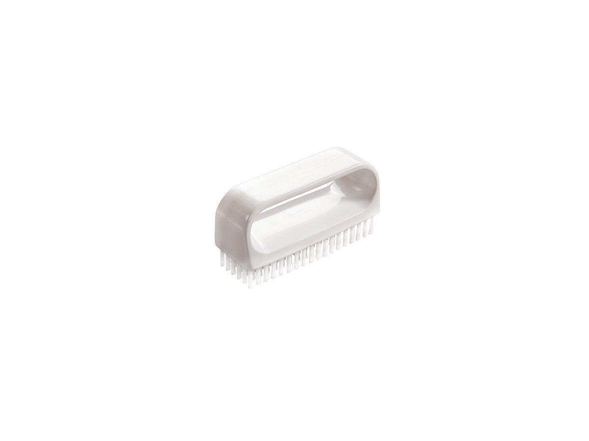 Haug Nagelbürste mit Bügel, Nylon weiß, 6,6 cm