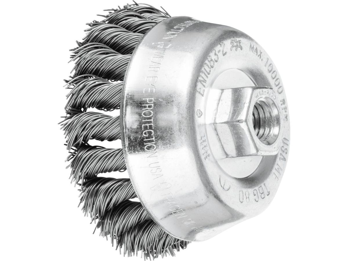 PFERD Bürste TBG 80/M14 ST 0,50mm