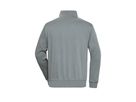 JN Workwear Half Zip Sweat JN831 70%BW/30%PES, dark-grey, Größe 6XL
