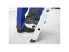 MUNK Aluminium-Stehleiter eins. begehbar, 4,00m Ah, 1x8 Stufen