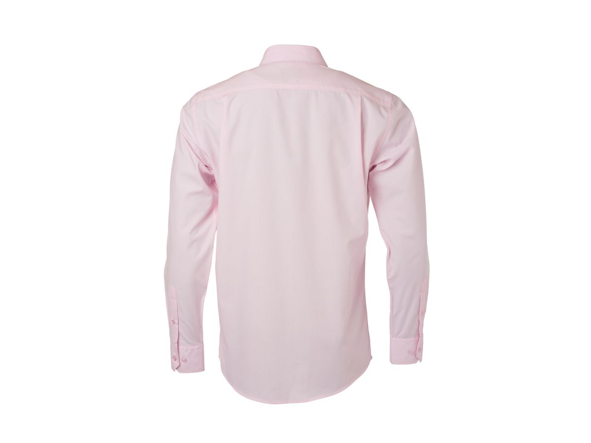 JN Men's Shirt Longsleeve Poplin JN678 light-pink, Größe 4XL