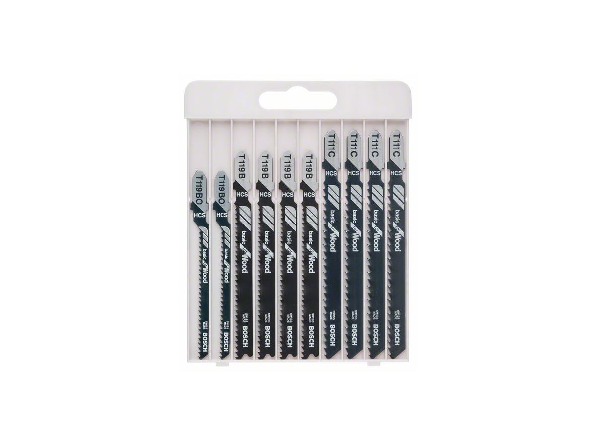 Stichsägeblättersatz 10-teilig für Holz 2 607 010 629