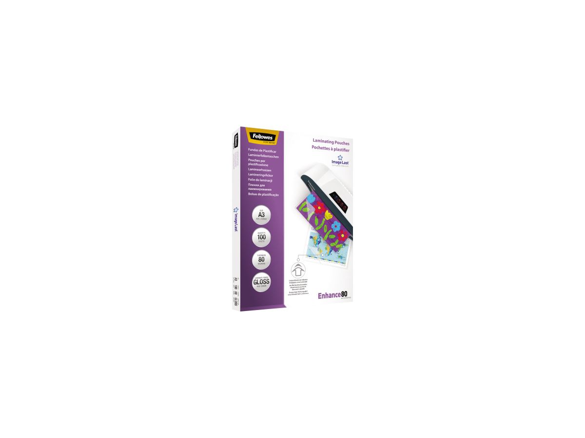 Fellowes Laminierfolie Enhance 80 5306207 DIN A3 tr 100 St./Pack .