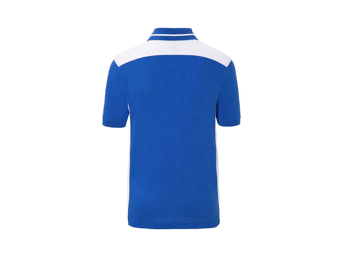 JN Men's Workwear Polo - COLOR - JN858 royal/white, Größe 5XL