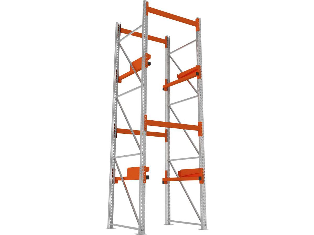 META Kabeltrommelregal Feldlast 4000kg Grundfeld Verzinkt B1100Xt1100Xh3800 mm