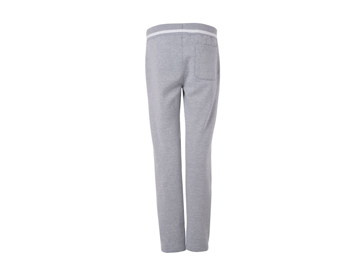 JN Ladies' Jog-Pants JN779 grey-heather/white, Größe M