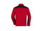 JN Strickfleece Jacke red-melange/black 100% Polyester 280g/m JN 862 Gr. 6XL