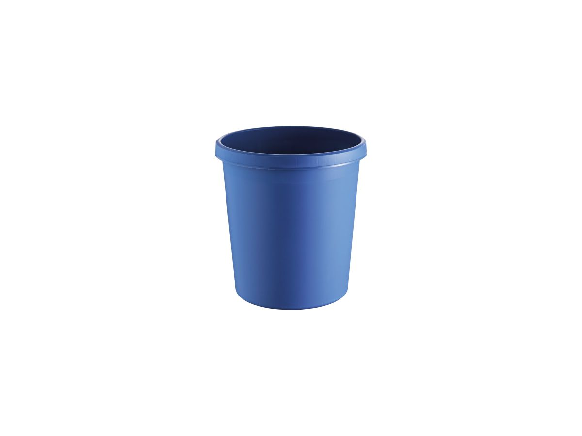 helit Papierkorb H6105834 31x32cm 18l rund Kunststoff blau