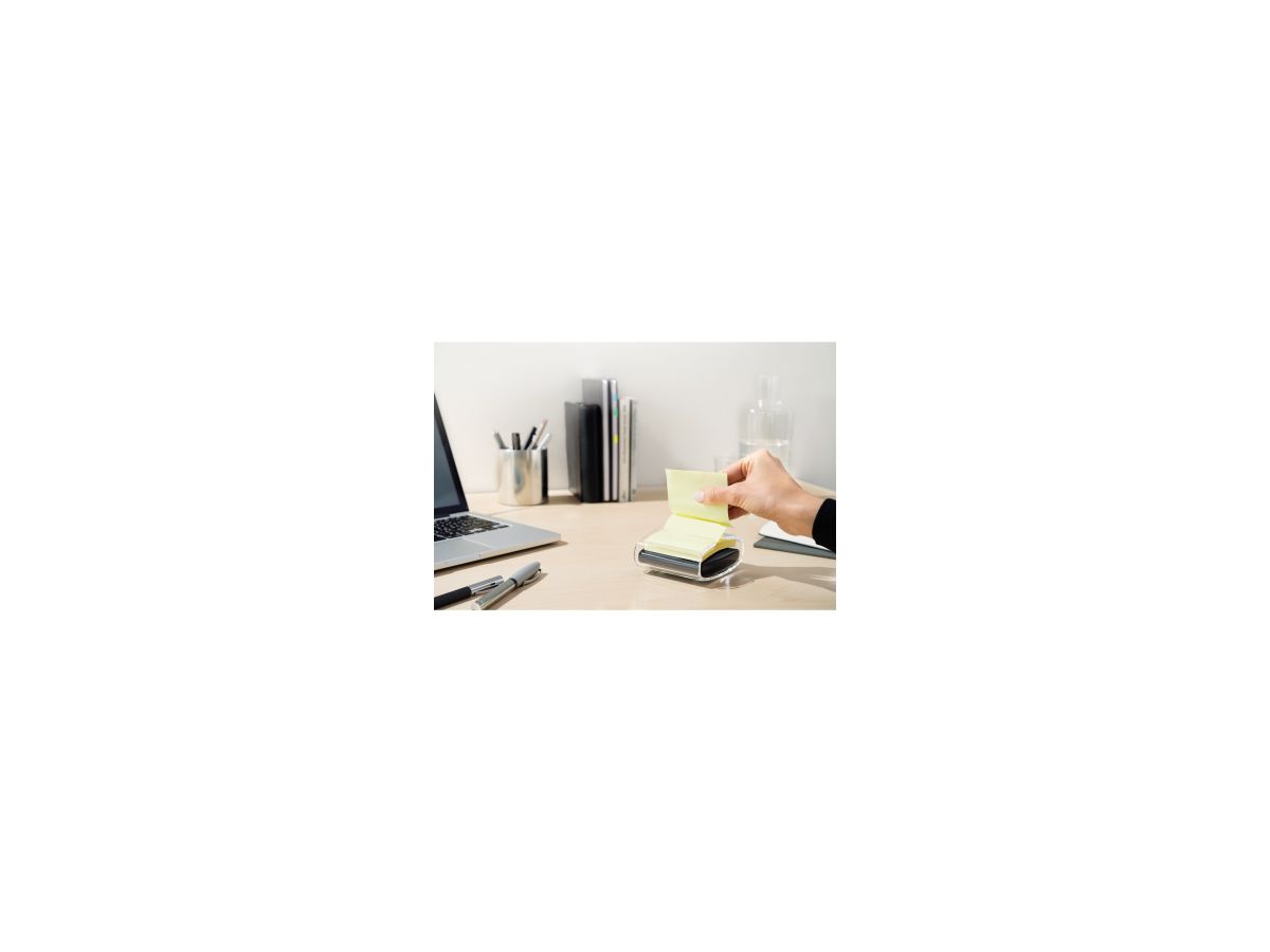 Post-it Haftnotizspender PRO-B1Y sw +1xSuper Sticky Z-Notes 90Bl. ge