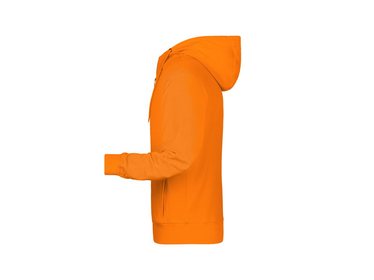 JN Men's Zip Hoody 8026 orange, Größe 3XL