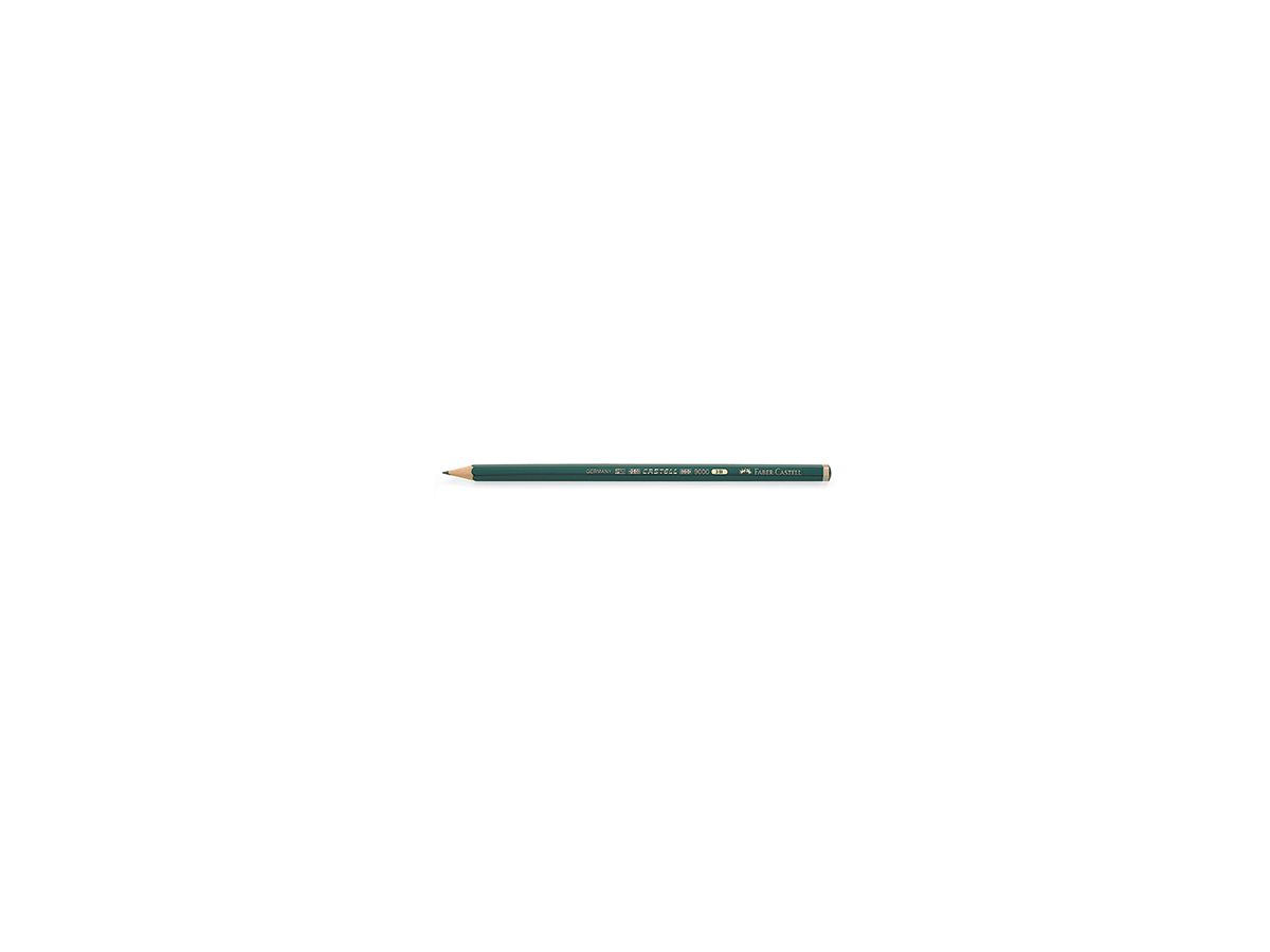 Faber-Castell Bleistift CASTELL 9000 119003 3B dunkelgrün