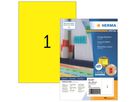 HERMA Etikett SPECIAL 4401 210x297mm gelb 100 St./Pack.