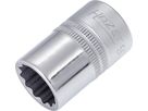 Socket wrench insert 1/2" 16mm bi-hex DIN3124