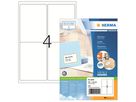 Etikett 99,1x139,0mm SuperPrint 400Et 100Bl 4Et Bl LaserInkCopy