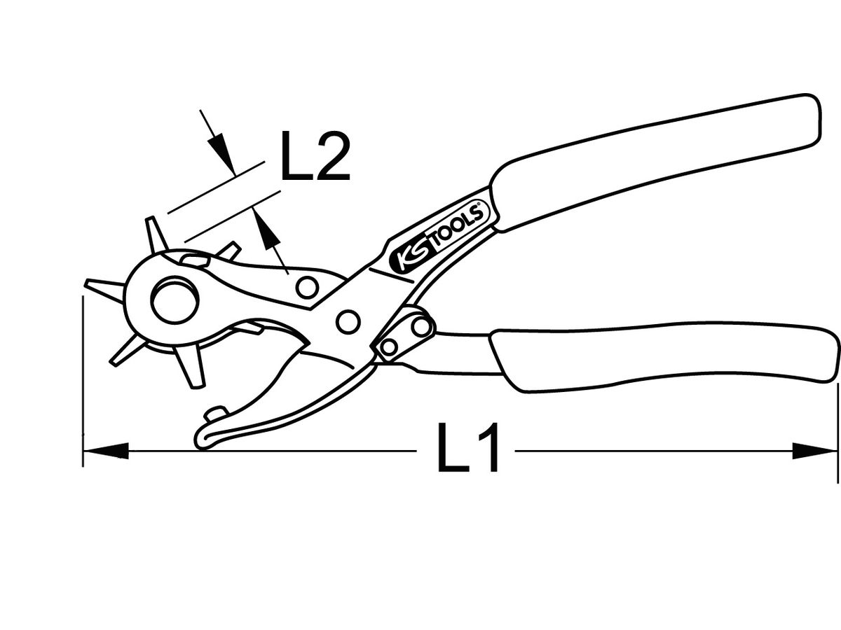 Loch und Ösenzange KS Tools