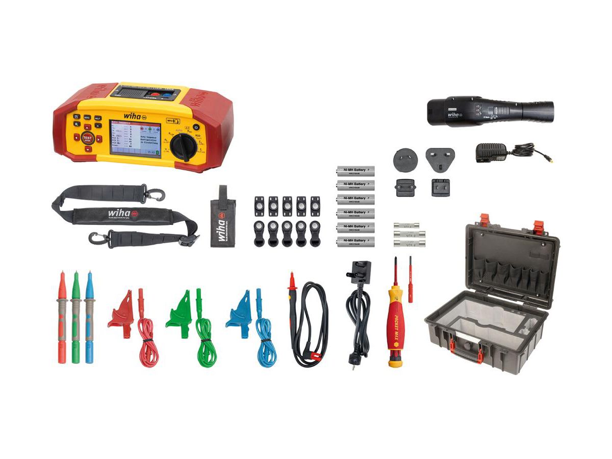 WIHA Installationstester Set MFT one mit Werkzeug und Zubehör im Koffer