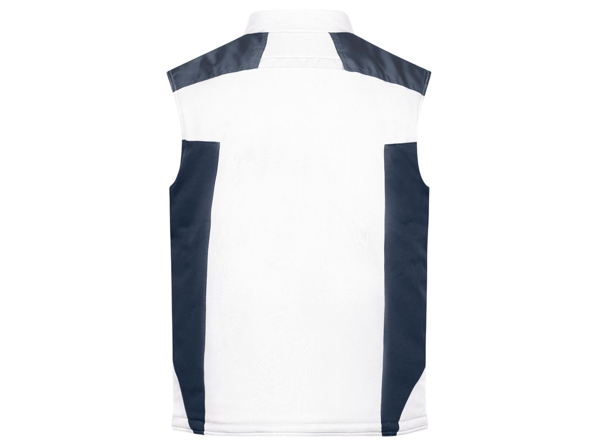 JN Craftsmen Softshell Vest JN825 100%PES, white/carbon, Größe XL