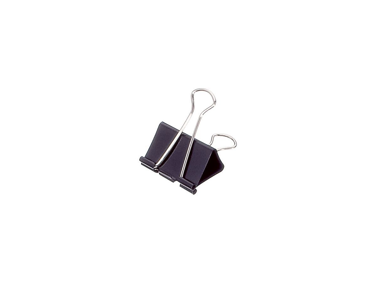 Soennecken Foldbackklemmer 1561 51x28mm schwarz 12 St./Pack.